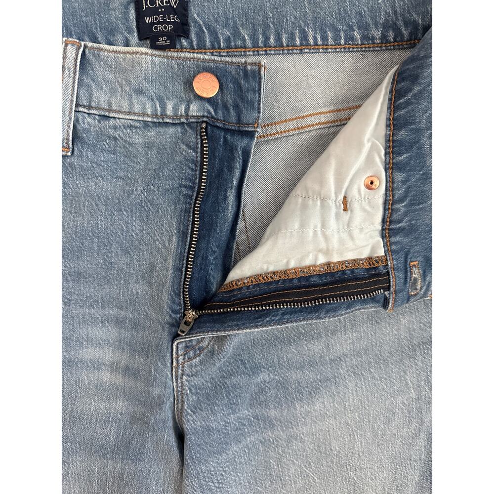 J. Crew Wide-leg Cropped Jean in All-day Stretch Size 30 - Picture 6 of 9